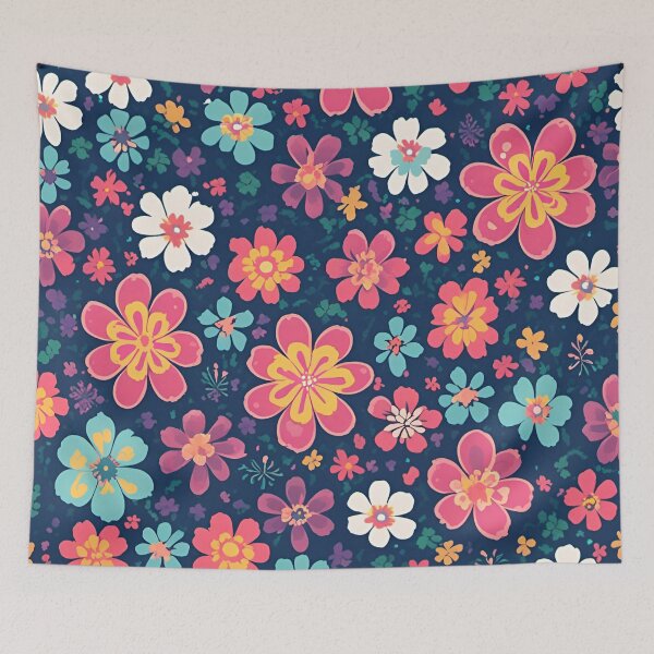 Item preview, Retro Cute Flowers designed and sold by SeamCraft.