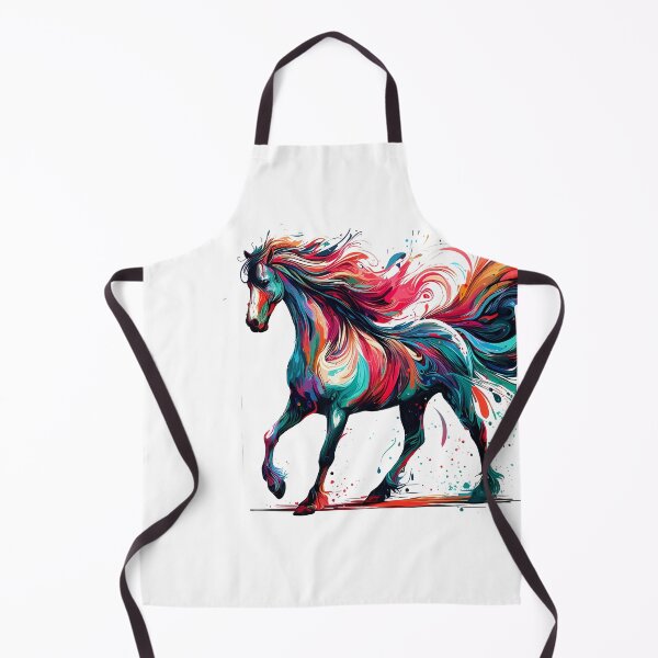 Item preview, colorful horse abstract designed and sold by TaevasDesign.
