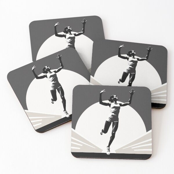 Item preview, Athlete Runner in Black and White Retro Classic Art designed and sold by redstar19.