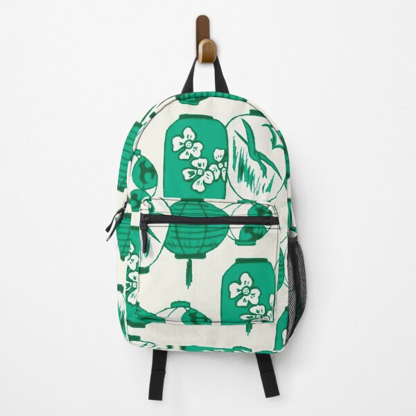 Item preview, Vintage Chinese Lantern Illustration Pattern (GREEN) designed and sold by LansingOLeary.