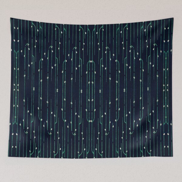 Item preview, Japanese Painting Spring Weeping Willow Buds Furuya Korin Blue Green designed and sold by SpiritGifts.