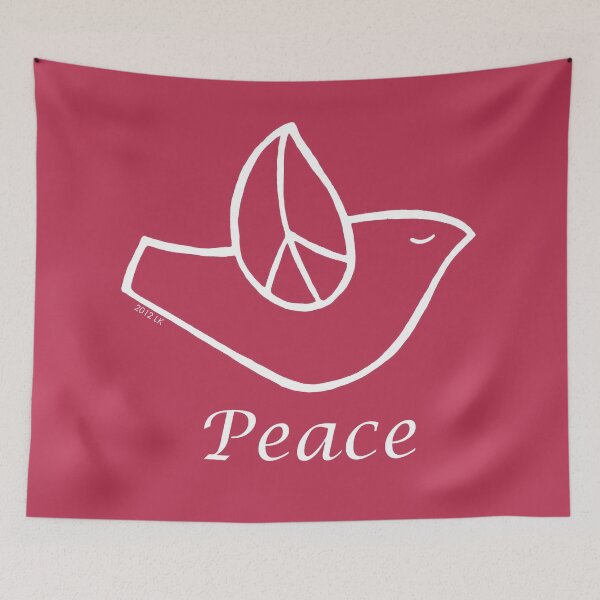 Item preview,  Peace Dove Bringing Peace! Viva Magenta Color! designed and sold by ArtisticUplift.