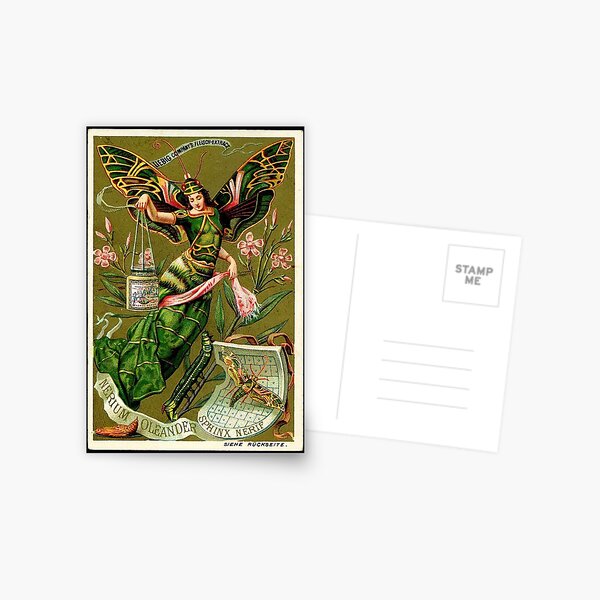 Item preview, HD. The butterfly girl II, by Louis Hingre . Art Nouveau style wonderful design 1900 designed and sold by MINDTHECHERRY.