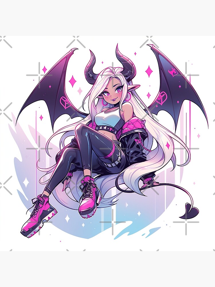 Cool Fashion Little Demon Anime Girl