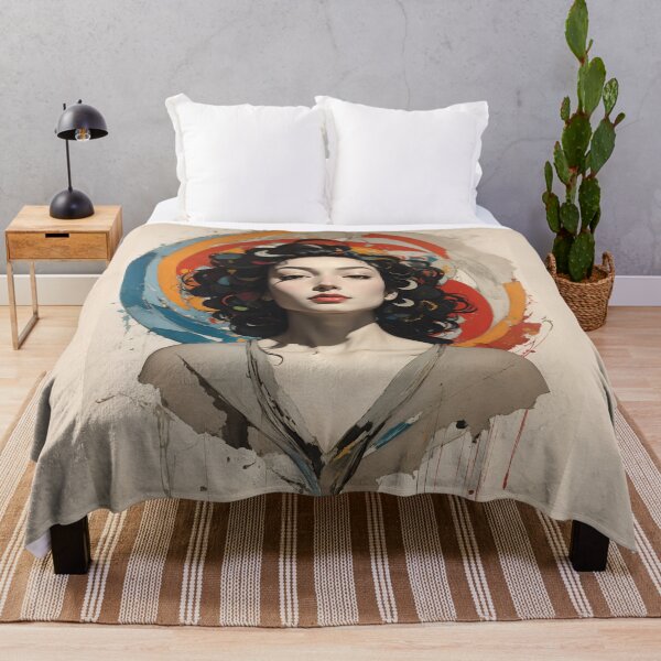 Item preview, Serene woman in meditation - Watercolor painting art designed and sold by DigitalEmporio.