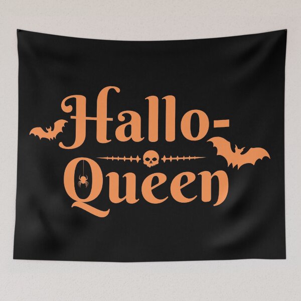 Item preview, Hallo-Queen | Spooky Seasonal Bat, Skull, and Spider Halloween designed and sold by KinkShoppe.