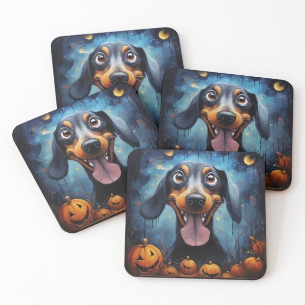 Item preview, Halloween Smiling Dachshund designed and sold by peach-lab01.