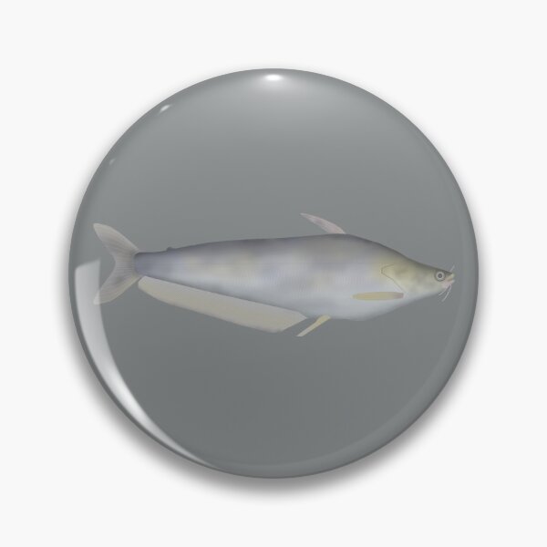 Item preview, Silver Catfish designed and sold by fishfolkart.