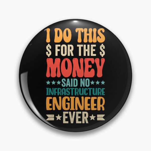 Item preview, Retro Funny Infrastructure Engineer - I Do This For The Money designed and sold by kamrankhan.