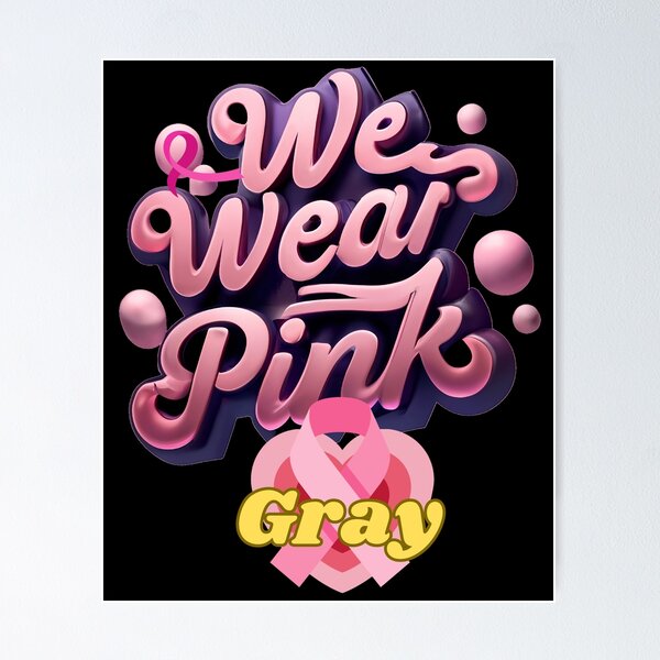 Item preview, WE WEAR PINK GRAY designed and sold by carlos crane.