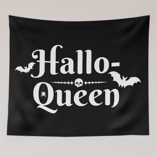 Item preview, Hallo-Queen | Spooky Seasonal Bat, Skull, and Spider Halloween designed and sold by KinkShoppe.