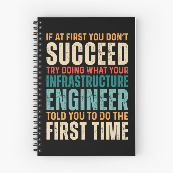 Item preview, Retro Funny Infrastructure Engineer - If At First You Dont Succeed designed and sold by kamrankhan.