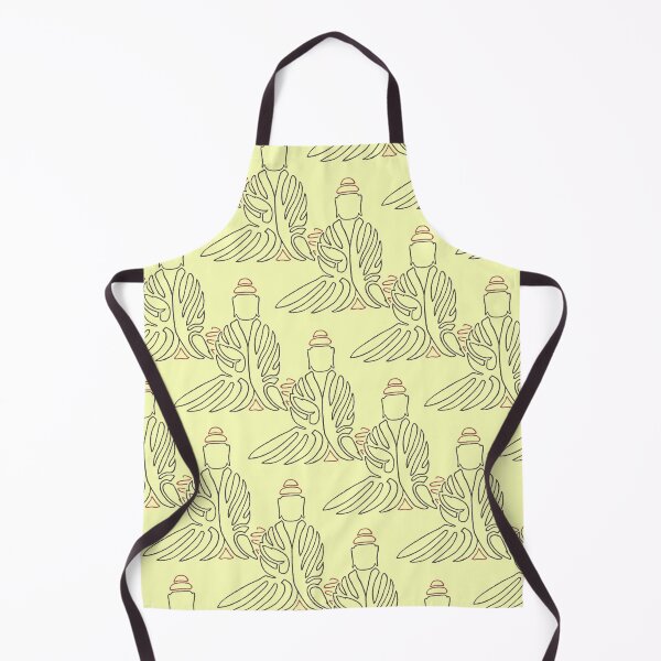Item preview, Buddha Meditation Line Illustration Pattern designed and sold by LansingOLeary.