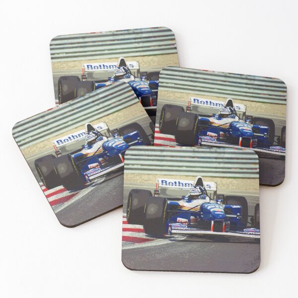 Item preview, Damon Hill racing his 1995 FW17 F1 racecar abstract designed and sold by Rodissimus1984.