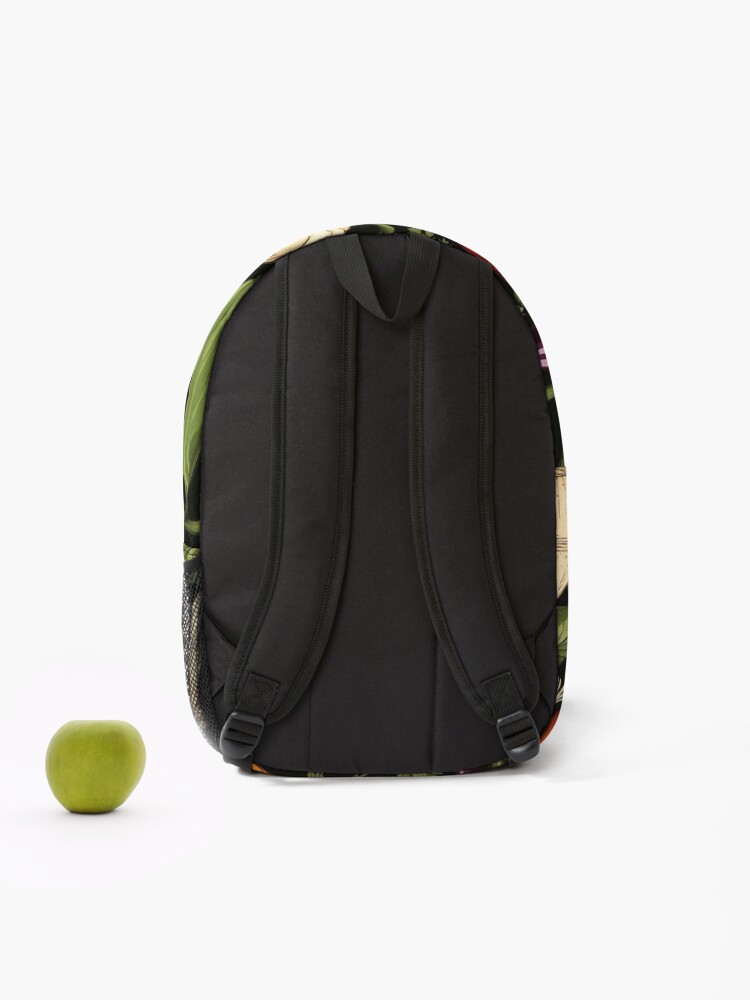 Thumbnail 2 of 3, Backpack, Vegetable Seamless Pattern designed and sold by exitbird.