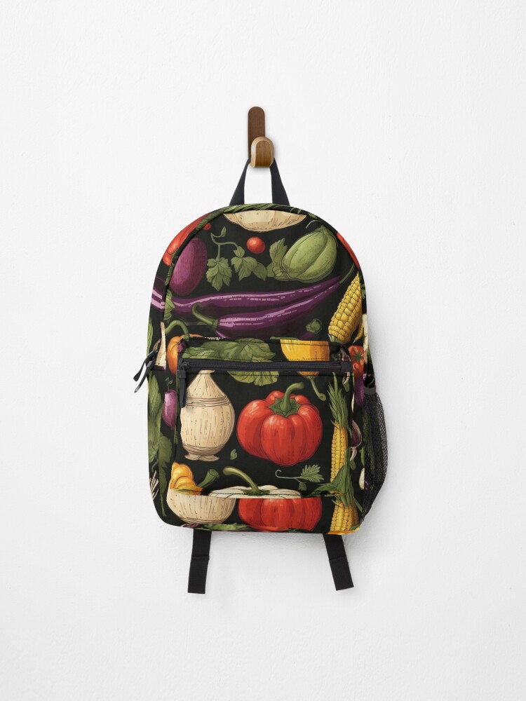 Thumbnail 1 of 3, Backpack, Vegetable Seamless Pattern designed and sold by exitbird.