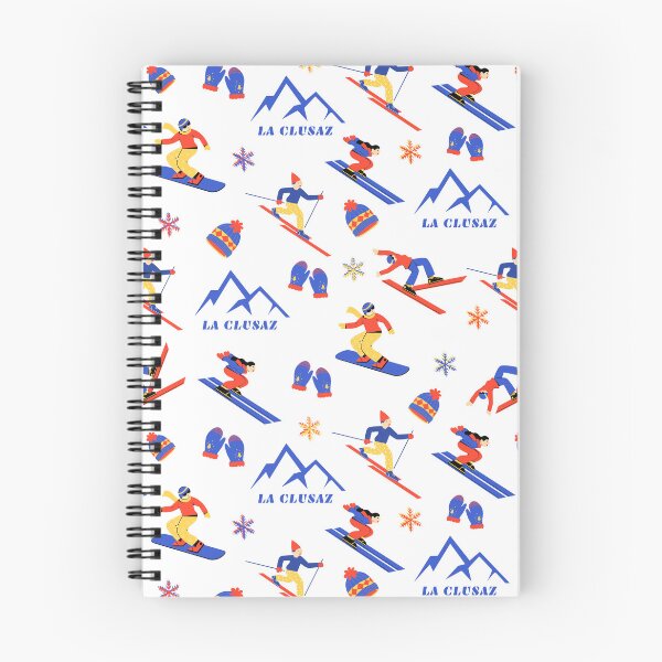 Item preview, La Clusaz France Ski Snowboard seamless pattern designed and sold by Vintage-TM.
