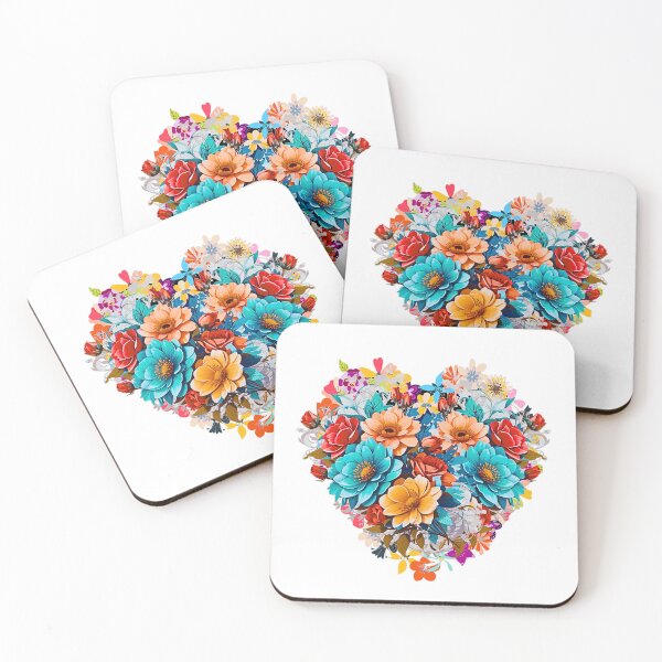 Item preview, FLORAL HEART - HEART OF ROSES - BLOOMING HEART designed and sold by plentyvibes.