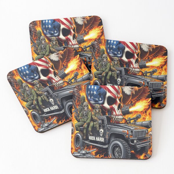 Item preview, ROCK HARD! American Pride Patriotic Design designed and sold by trueUSAgear.