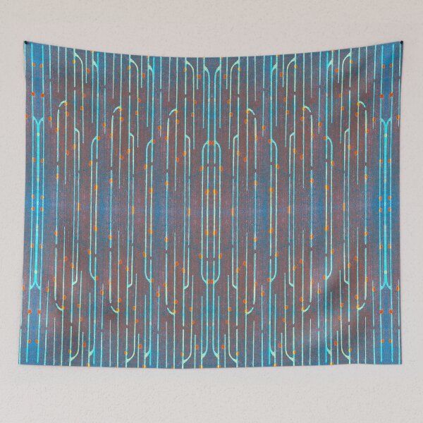 Item preview, Japanese Painting Spring Weeping Willow Buds Furuya Korin Light Blue designed and sold by SpiritGifts.