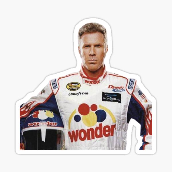 Ricky Bobby Talladega Nights Wonder Bread Racing Suit Size L Plus Cap