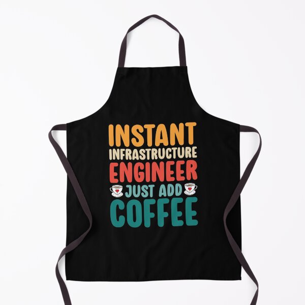 Item preview, Retro Instant Infrastructure Engineer Just Add Coffee Funny designed and sold by kamrankhan.