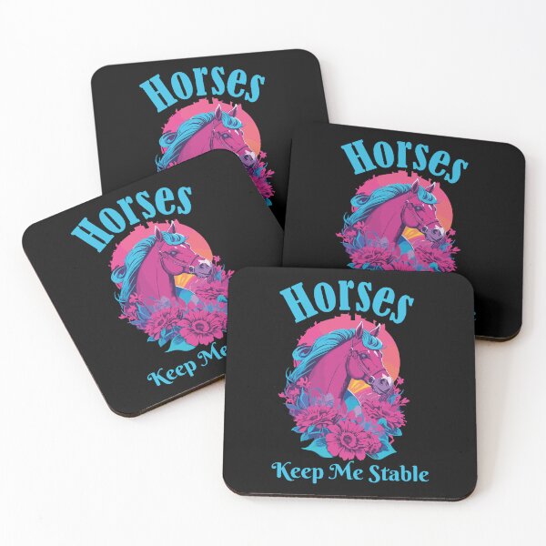 Item preview, Horses Keep Me Stable Colorful Pony Mom Riding Lovers  designed and sold by Stick-Artistry.