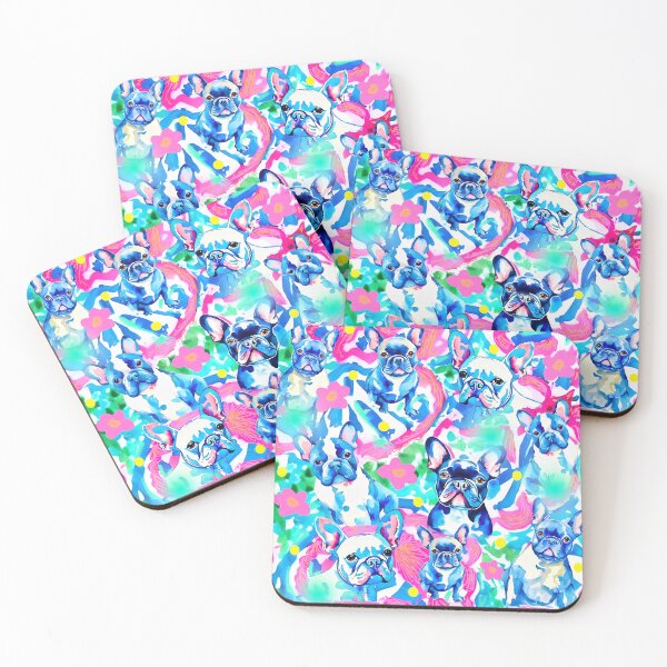 Item preview, French Bulldogs preppy seamless pattern designed and sold by SophieClimaArt.