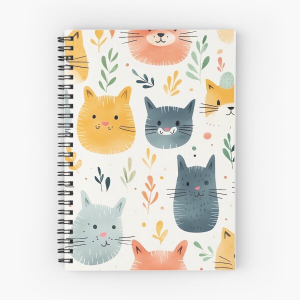 Item preview, Lindo gato sonriente de patrones sin fisuras designed and sold by exitbird.