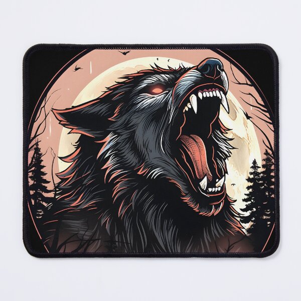 Item preview, Retro Werewolf Horror Tee - Unique Vintage Fashion Gift for Spooky Nights & Werewolf Enthusiasts designed and sold by Shegohi.
