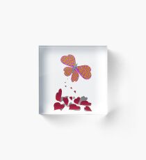 With All My Heart Butterfly Acrylic Block