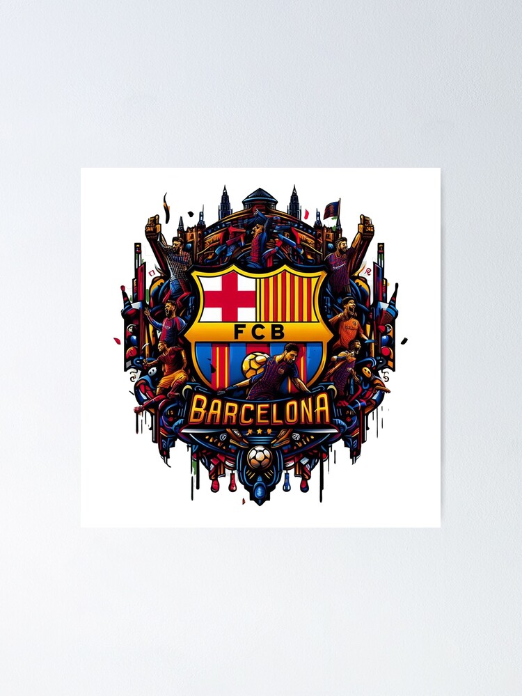 Barcelone/リオペラ/ポスター Barca FC Logo Poster (24x36) inches | eBay