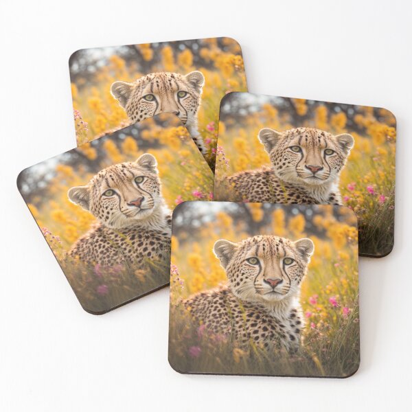 Item preview, Cheetah Cub Sitting in the Grass designed and sold by Wolfheartart.