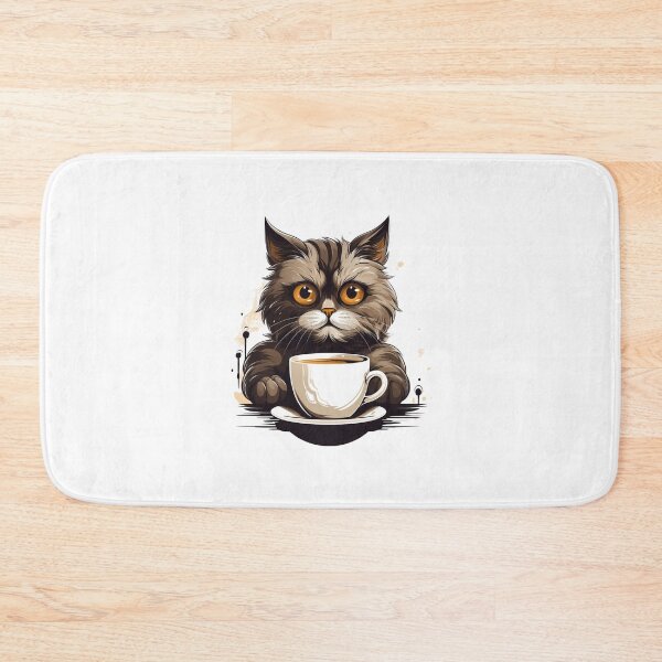 Item preview, Caffeinated Cat - Coffee designed and sold by PrzemekJAS.
