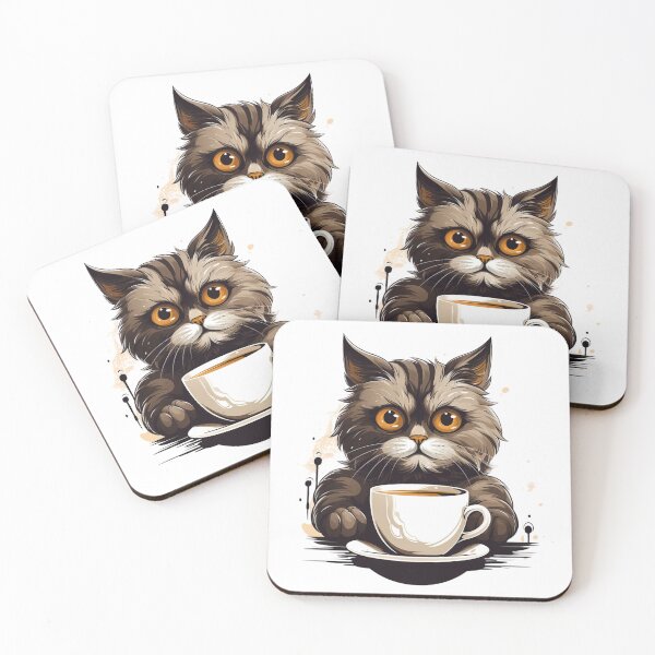 Item preview, Caffeinated Cat - Coffee designed and sold by PrzemekJAS.