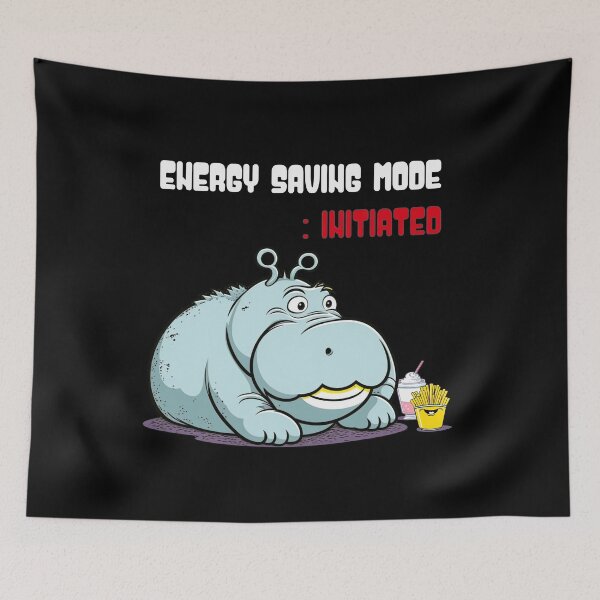 Item preview, Energy Saving Mode Hippo designed and sold by 5PointsDigital.