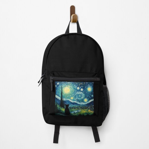 Item preview, Van gogh Inspired Starry Night Cat Painting designed and sold by Vangoholic.