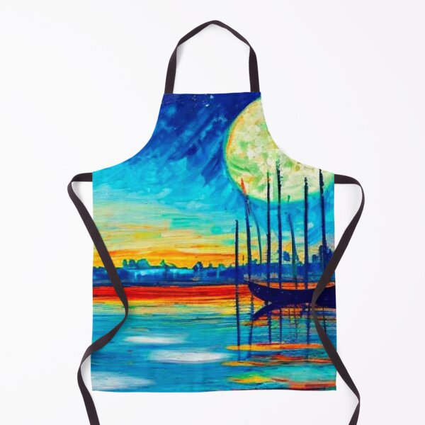Item preview, Moonlight on river designed and sold by George Hutton Hunter.
