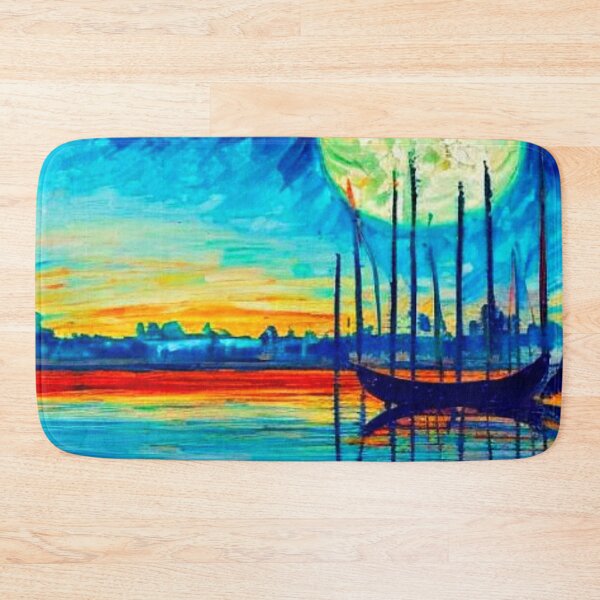 Item preview, Moonlight on river designed and sold by George Hutton Hunter.