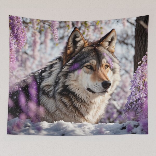 Item preview, Wolf In A Winter Setting designed and sold by Wolfheartart.