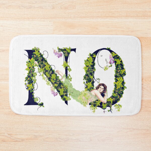 Item preview, no - vintage botanical drawing of a woman saying no designed and sold by Sarah Rosie Studios.