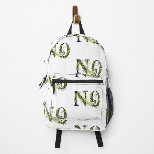 Item preview, no - vintage botanical drawing of a woman saying no designed and sold by Sarah Rosie Studios.