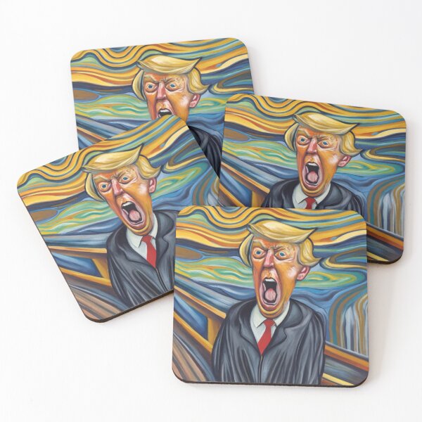 Item preview, Donald Trump as The Scream by Munch painting designed and sold by Adarsh03.