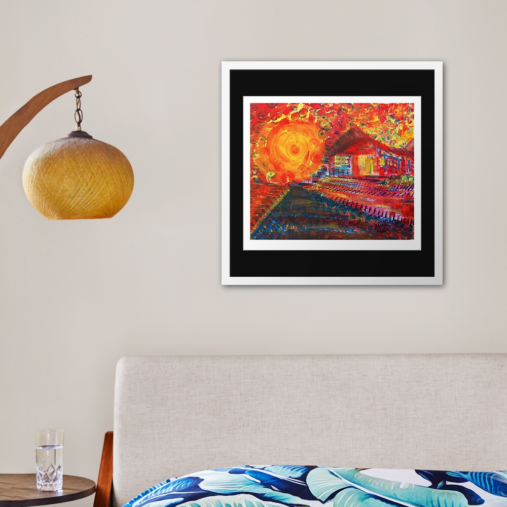 Phire House X Framed Art Print