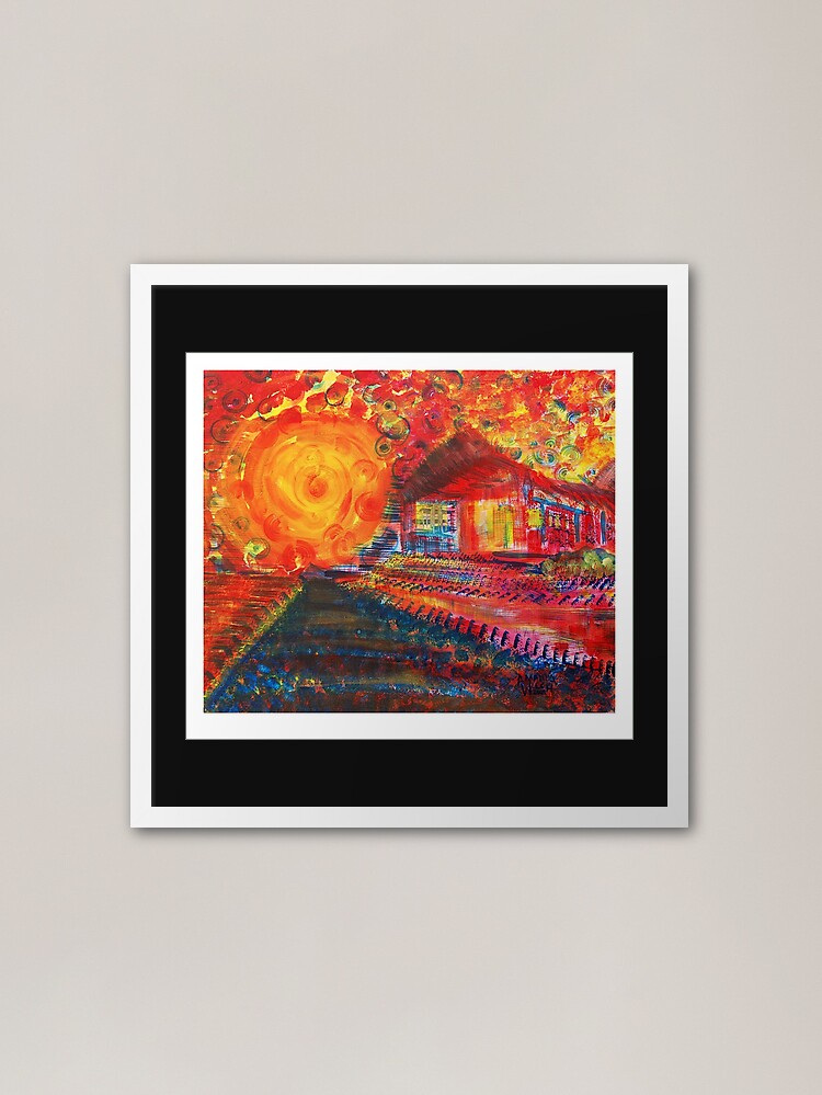 Alternate view of Phire House X Framed Art Print
