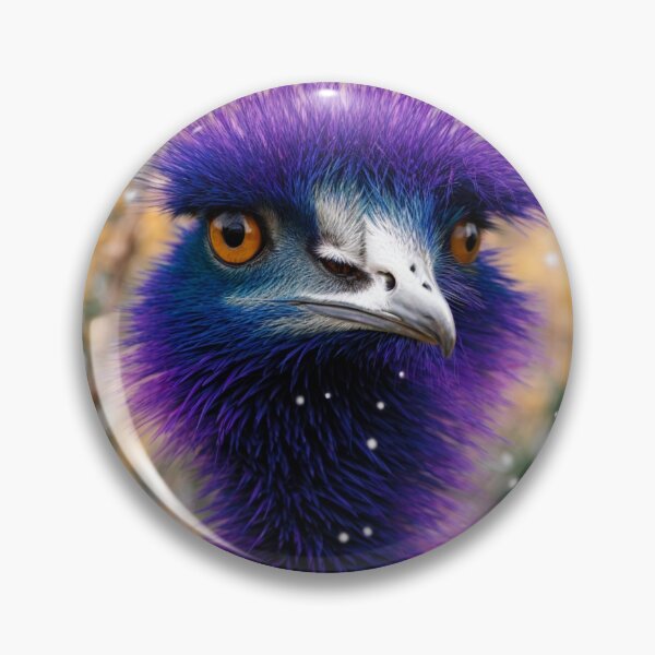 Item preview, Quirky, Purple Emu in the Snow designed and sold by Wolfheartart.
