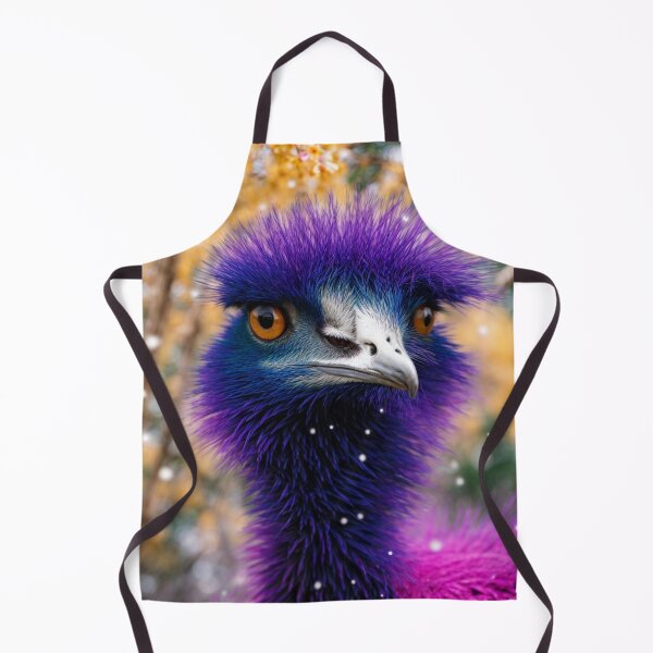 Item preview, Quirky, Purple Emu in the Snow designed and sold by Wolfheartart.