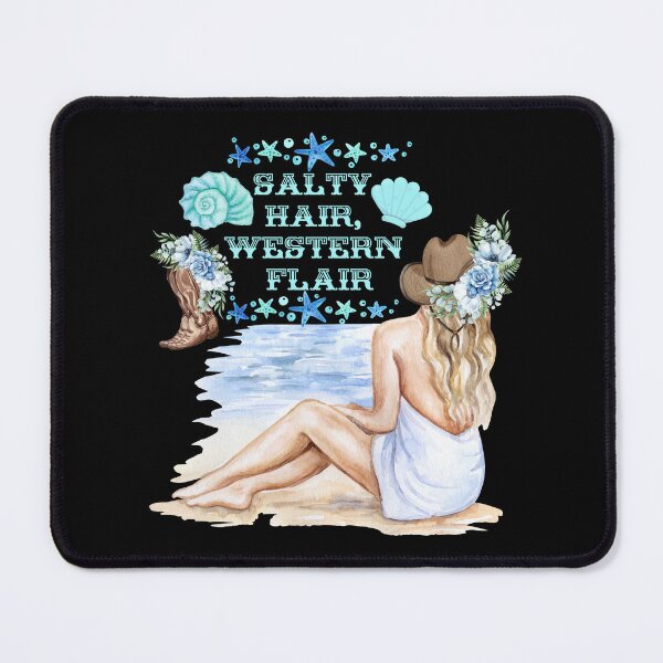 Item preview, Beach Salty Hair Western Flair Cowgirl designed and sold by SunfullyYours.