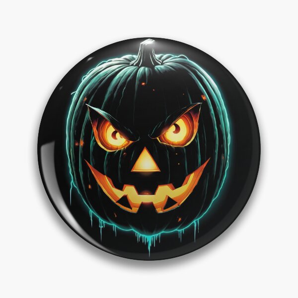 Item preview, Neon jack o lantern, halloween pumpkin glowing designed and sold by ChaosEdits.