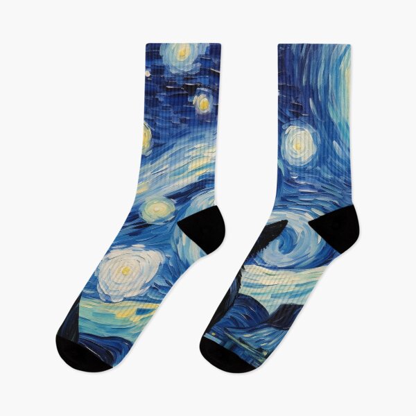 Item preview, Van gogh Inspired Starry Night Cat Painting designed and sold by Vangoholic.